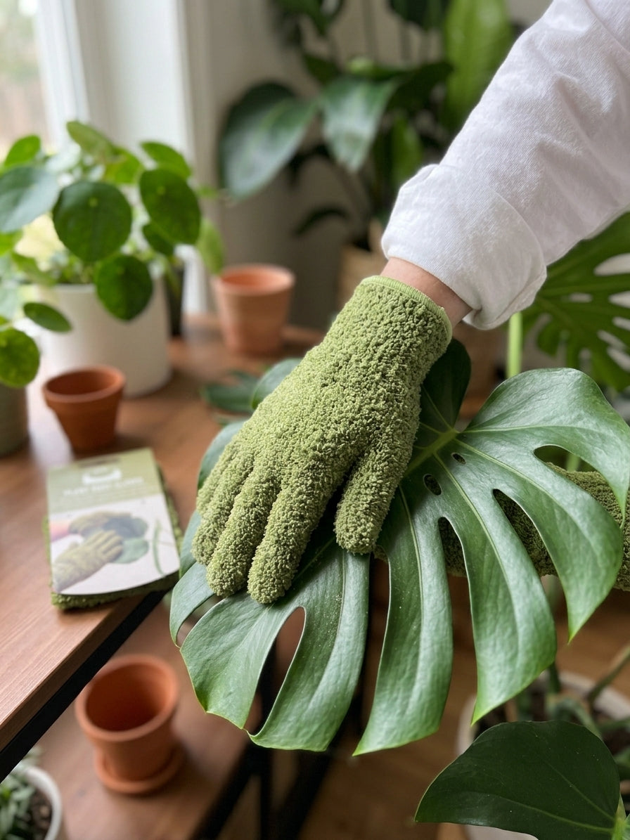 Gants de dépoussiérage pour feuilles