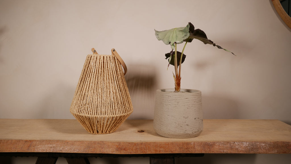 Cache-pot Cadix — Ciment brut naturel