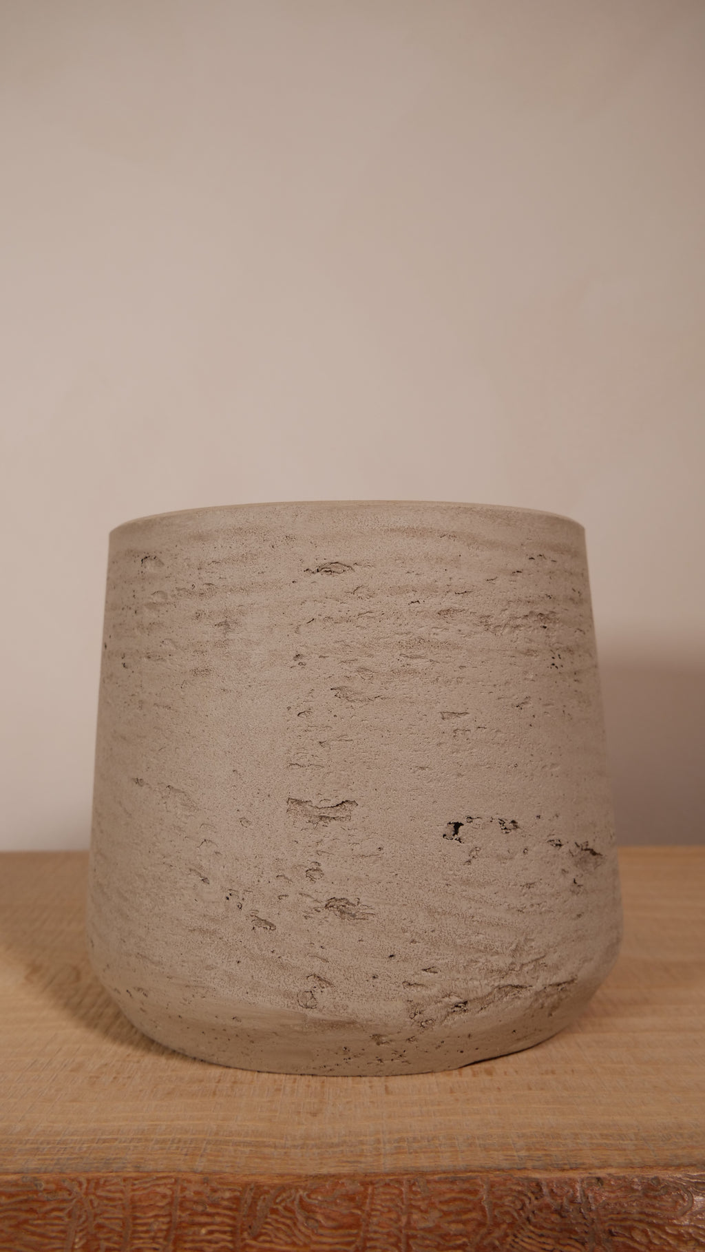 Cache-pot Cadix — Ciment brut naturel