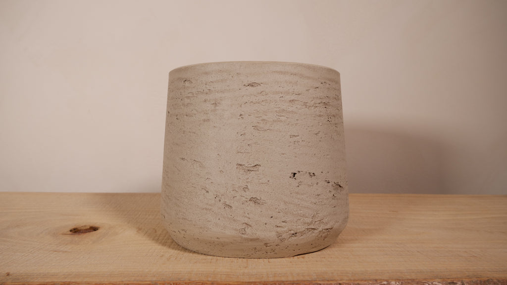Cache-pot Cadix — Ciment brut naturel