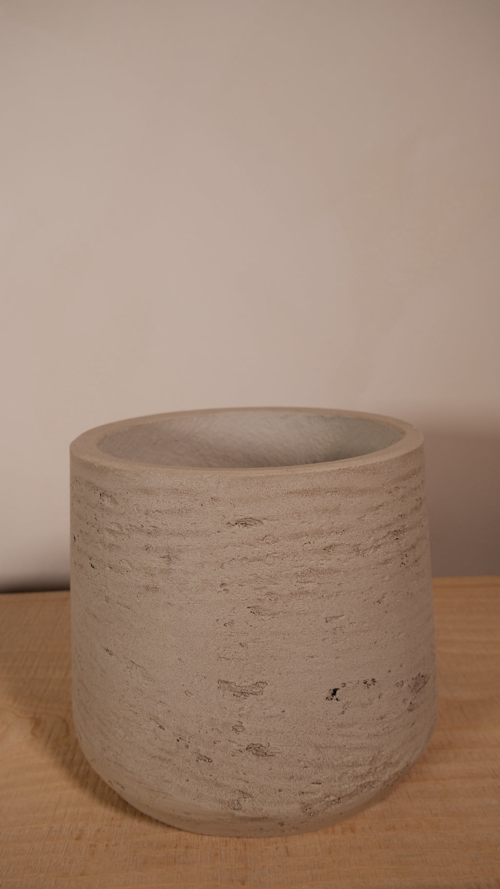 Cache-pot Cadix — Ciment brut naturel