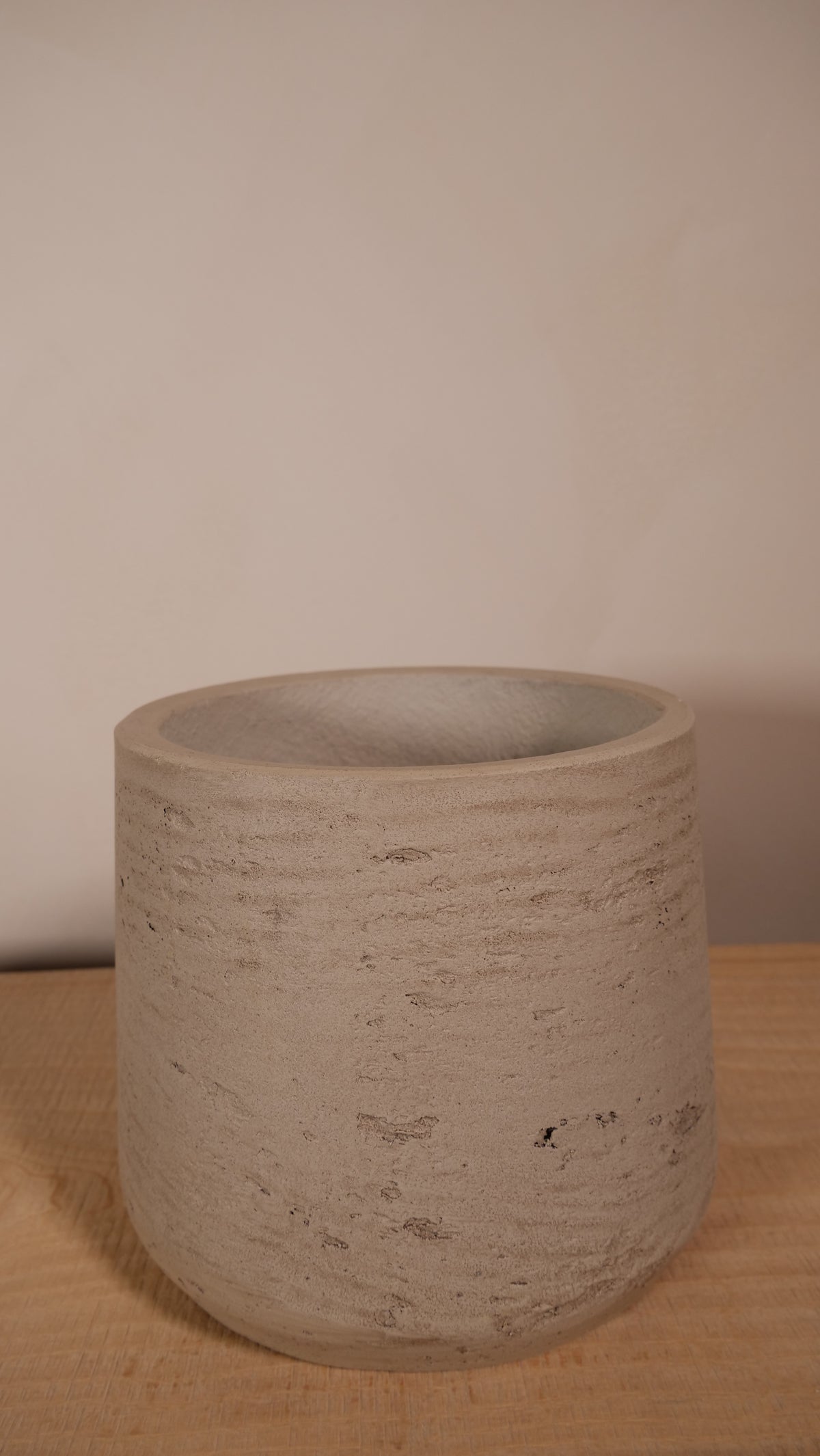 Cache-pot Cadix — Ciment brut naturel